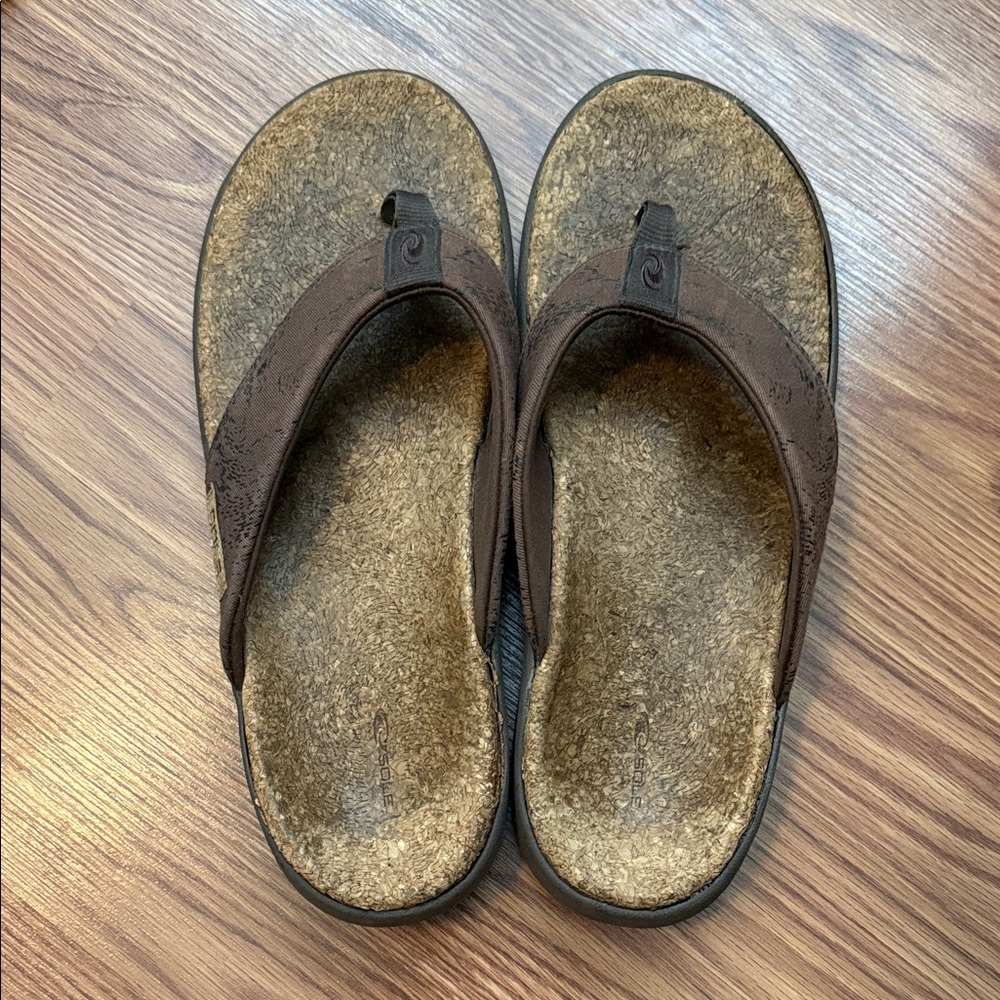 Brown Flip Flops for Men